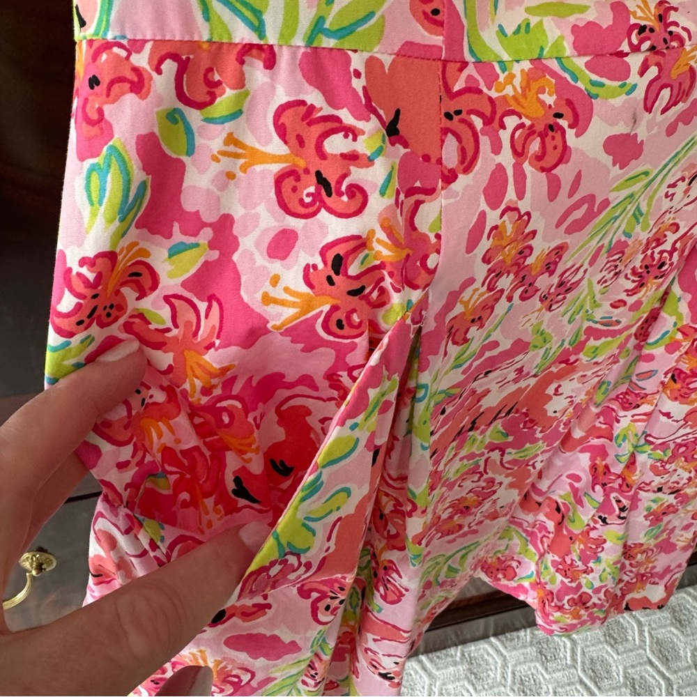 Lilly Pulitzer Ferra Strapless Dress Call Me Kitty Cat Size 8 - Picture 7 of 13